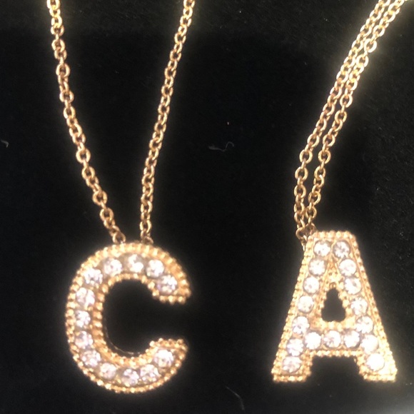 🎁Austrian Crystal Initial Necklaces,NWT - Picture 4 of 5